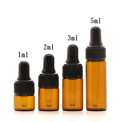 Szklane butelki z zakraplaczem Convergent Tip odporne na manipulacje 15 ml